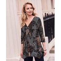 Joanna Hope Animal Print Tunic