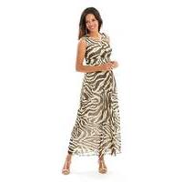 joanna hope zebra print maxi dress