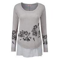 joe browns double layer print jumper