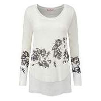 joe browns double layer print jumper