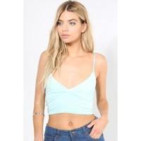 Joey Front Wrap Over Strappy Bralet Top