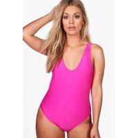 jodie scoop back swimsuit pink