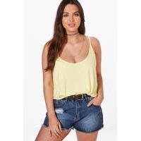 Josie Jersey Swing Cami Vest - yellow