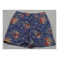 jones new york size 12 blue floral shorts