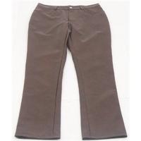 Joseph, size XL brown reptile skin look trousers