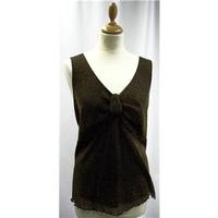 joanna hope size large black sleeveless top