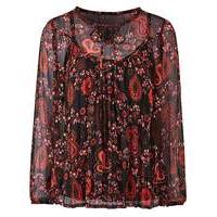 joanna hope print gypsy blouse