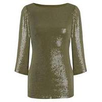 JOANNA HOPE Sequin Top