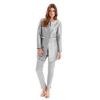 Joanna Hope Longline Pearl Trim Jacket