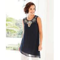 Joanna Hope Jewel Trim Tunic