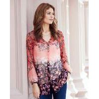 JOANNA HOPE Border Print Blouse