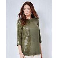 JOANNA HOPE Sequin Top