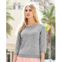 JOANNA HOPE Metallic Embellished Jumper