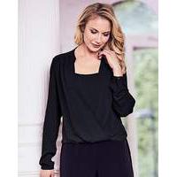 Joanna Hope Wrap Blouse