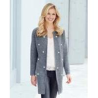 JOANNA HOPE Pearl Trim Cardigan