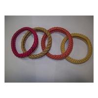 Job Lot of 4 Basket weave bangles