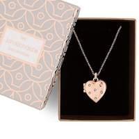 Jon Richard crystal heart locket