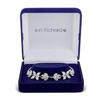 Jon Richard silver floral bracelet