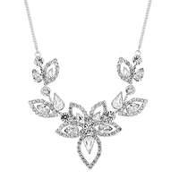 jon richard diamante floral necklace