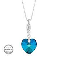 Jon Richard bermuda blue heart necklace