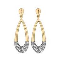 Jon Richard crystal dipped earring