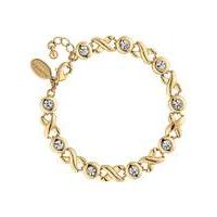 Jon Richard gold crystal cross bracelet
