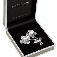Jon Richard pearl flower brooch