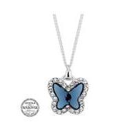 Jon Richard pave butterfly necklace