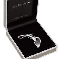 Jon Richard silver tulip brooch