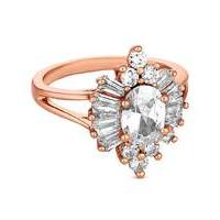 Jon Richard rose gold burst ring