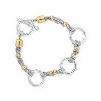 Jon Richard multi row ring link bracelet