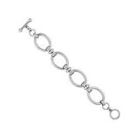 Jon Richard silver oval link bracelet