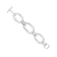 Jon Richard silver oval link bracelet