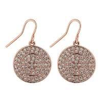 Jon Richard micro pave disc earring