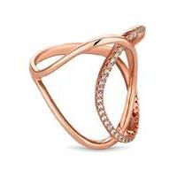 Jon Richard rose gold interlinked ring