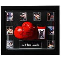 Joe and Enzo Calzaghe Boxing Hand Signed Glove