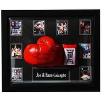 Joe and Enzo Calzaghe Boxing Hand Signed Glove