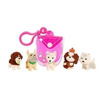 JP In My Pocket \"Puppy Clip On Pink Pouch with puppies Wave 3\" Toy