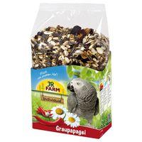 jr birds individual grey parrot food 950g