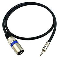 jsj 35mm stereo male to 3 pin xlr male microphone audio cable od60mm 5 ...