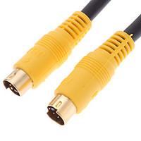 JSJ 3M 9.84FT S-Video Male to Male Cable Black for Home Theater