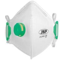 JSP FFP1 Fold Flat Disposable Vertical Valved Face Mask Pack of 10