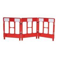 JSP 3-Gated Workgate System Red Panels Reflective Top KBB023-000-600