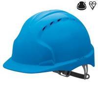 JSP EVO2 Vented Safety Helmet with Safety Ratchet Blue AJF030-000-500