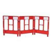 JSP 3-Gated Workgate System Red Panels Reflective (Top)