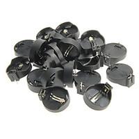 jtron cr2025 cr2032 generic battery holder black 20 pcs