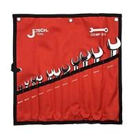 Jtech Mirror Polished 11 Pack Comf-S11/1 Dual-Purpose Spanner Set Set