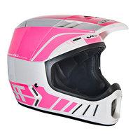 JT Racing ALS2 Full Face Helmet - White-Pink