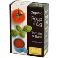 Just Wholefoods Org Soup Tomato & Basil 4 x 17g