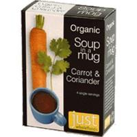 just wholefoods org soup carrot coriander 4 x 17g